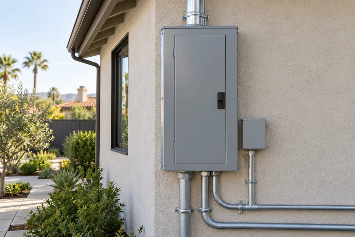 Concept image of an upgraded residential electrical panel